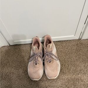 Adidas Women's Athletic Shoes in Light Pink and White